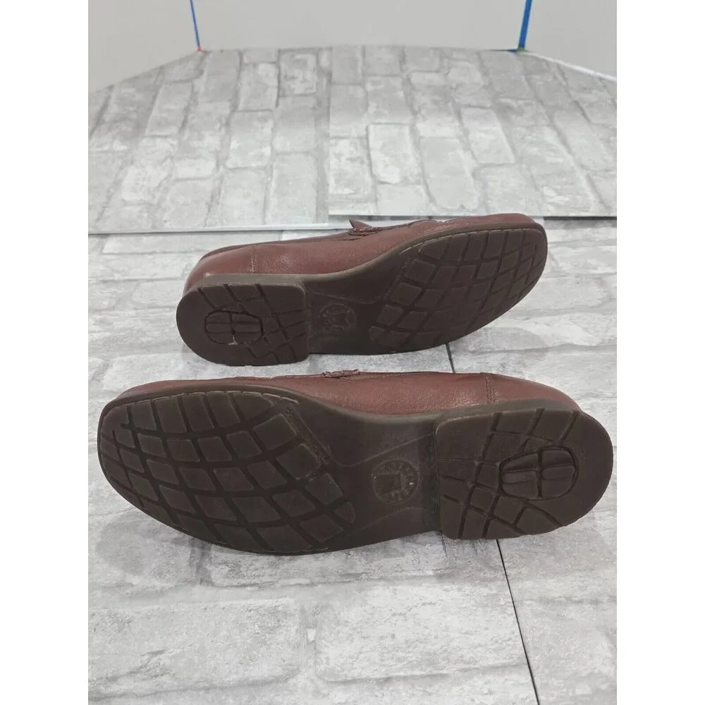 Men's MEPHISTO Henri Chestnut Brown Leather‎ Loafers Size US 11 EUR 10.5